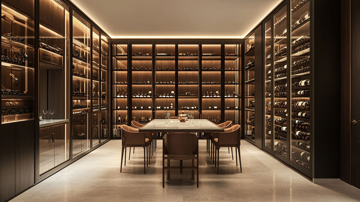 Custom Wine Tasting Room by AirMakers